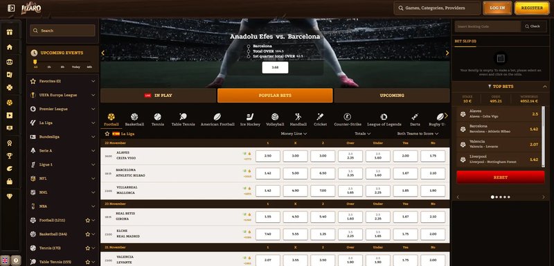 Découvrez l'Exclusivité du Lizaro Casino en Ligne en France avec Bonus Offerts - aperçu